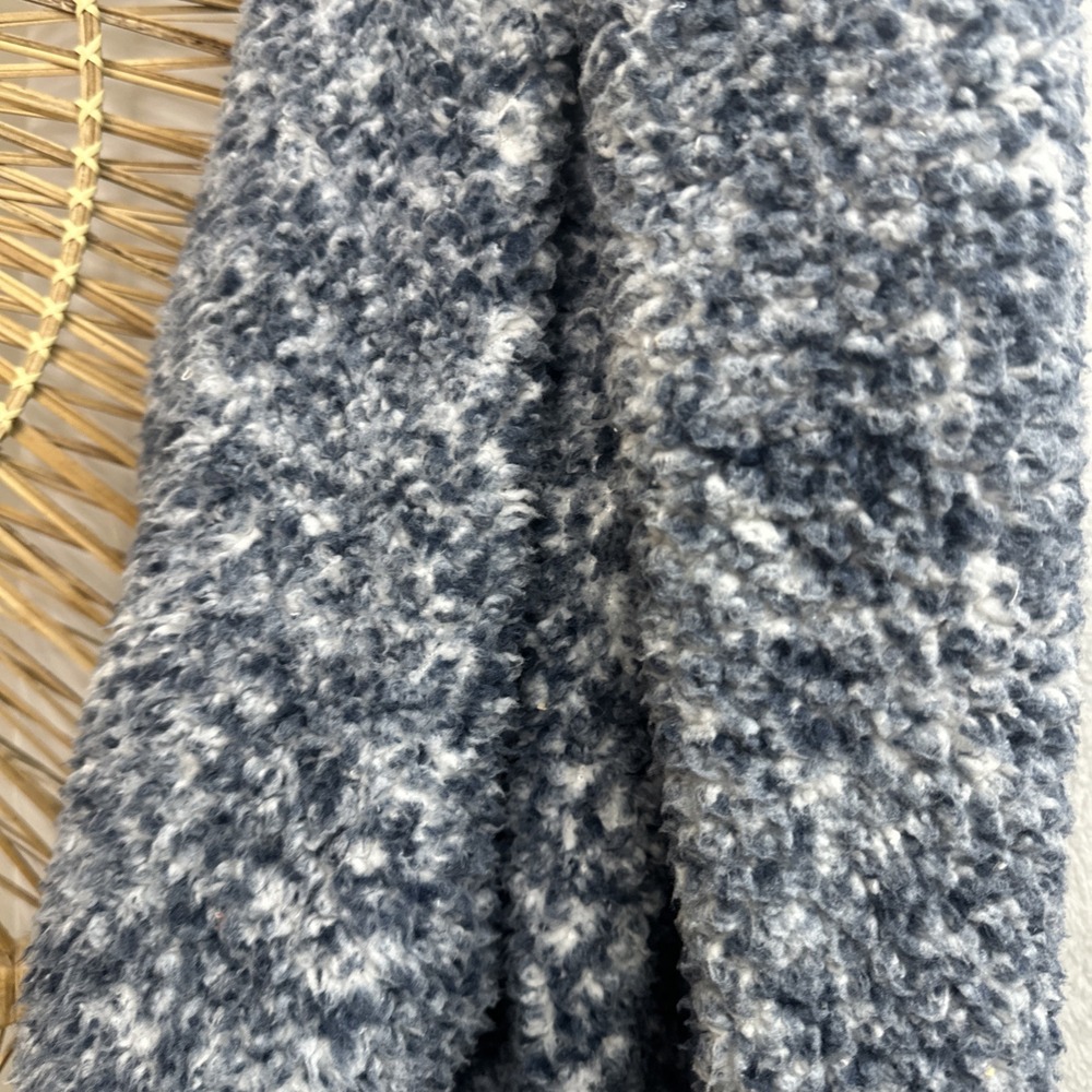 G.I.L.I. The Lounger Petite Oversized Sherpa Hoodie Navy Heather XS Small - Picture 3 of 6